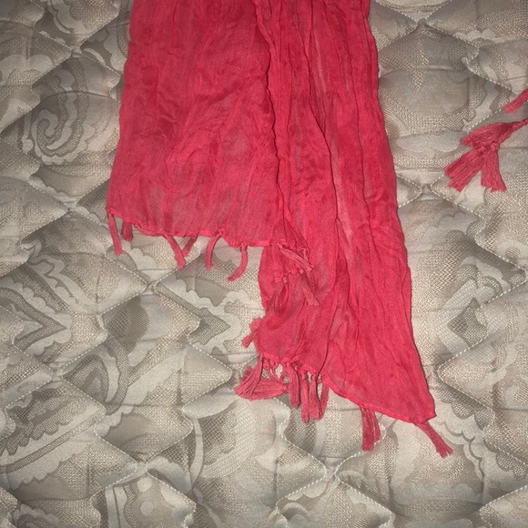 Pink Ruffled Scarf - Picture 2 of 3